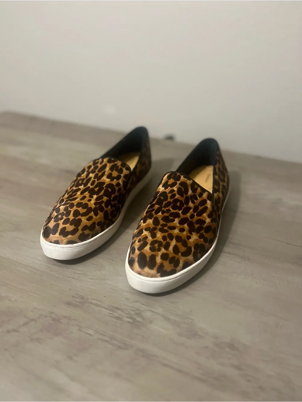 Birdies “The Swift “ Leopard Calf Hair Loafers